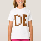 T-shirt Ruffle voor meisjes van CHOCOLAT (Voorkant)