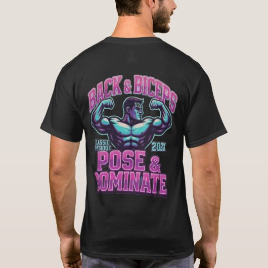 T-shirt rug & biceps (Achterkant)