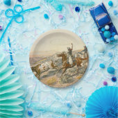 T-SHIRT Rundveer Papieren Bordje (Feest)