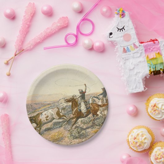 T-SHIRT Rundveer Papieren Bordje (Feest)