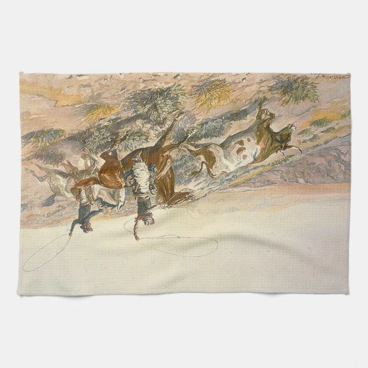 T-SHIRT Rundveer Theedoek (Horizontaal)