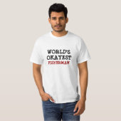T-shirt 's Werelds Okéste Visser | Personaliseerba (Voorkant volledig)