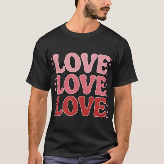 T-shirt Saint-Valentin – Design amour romantique (Voorkant)