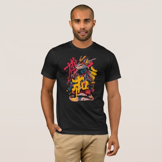 T-Shirt Samurai squirrel (Voorkant volledig)