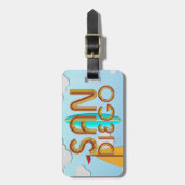 T-SHIRT San Diego Bagagelabel (Voorkant verticaal)