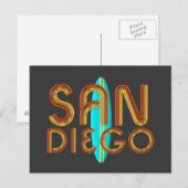 T-SHIRT San Diego Briefkaart (Voorkant / Achterkant)