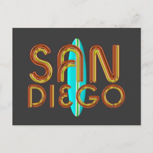T-SHIRT San Diego Briefkaart (Voorkant)