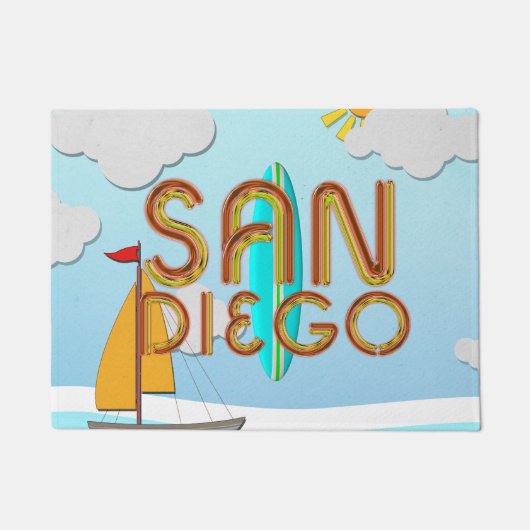 T-SHIRT San Diego Deurmat (Voorkant)