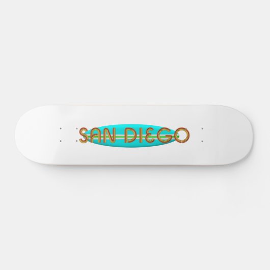 T-SHIRT San Diego Persoonlijk Skateboard (Horizontaal)
