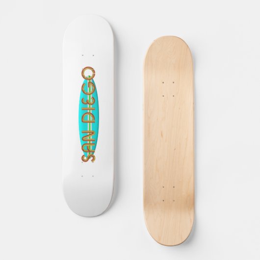 T-SHIRT San Diego Persoonlijk Skateboard (Voorkant)