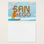 T-SHIRT San Diego Visitekaartje (Voorkant /achterkant)