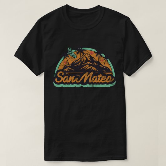 T-shirt San Mateo, California (Design voorkant)