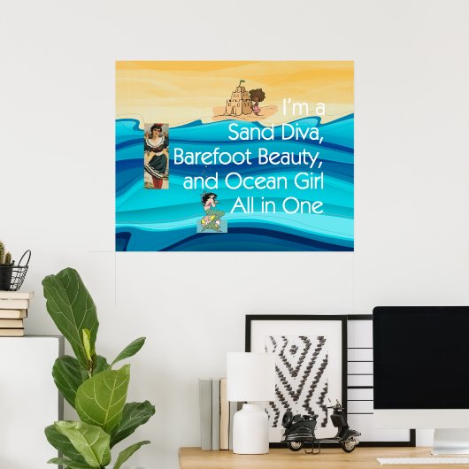 T-SHIRT Sand Diva Poster (Thuiskantoor)