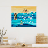 T-SHIRT Sand Diva Poster (Keuken)