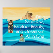 T-SHIRT Sand Diva Poster (Voorkant)