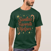T-Shirt Santa’s Favorite Helper (Voorkant)