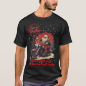 T-Shirt Santas Biker Bende Vrolijk Kerstfeest (Voorkant)