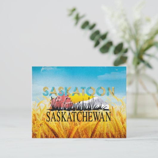T-SHIRT Saskatoon Briefkaart (Staand voorkant)