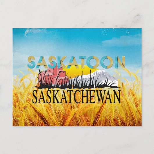 T-SHIRT Saskatoon Briefkaart (Voorkant)