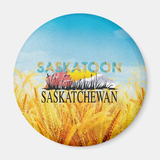 T-SHIRT Saskatoon Magneet (Voorkant)