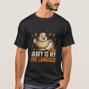 T-shirt 'Saus is mijn liefdestaal'