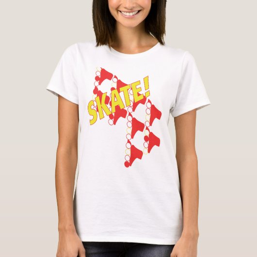 T-shirt: "Schaats Alles!" T-shirt (Voorkant)