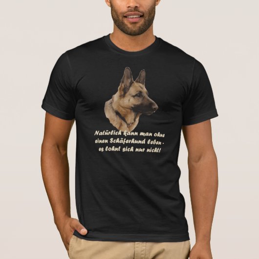 T-Shirt "Schäferhund" (Voorkant)