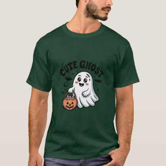 T-shirt Schattig Geest Halloween Snoepje Cartoon