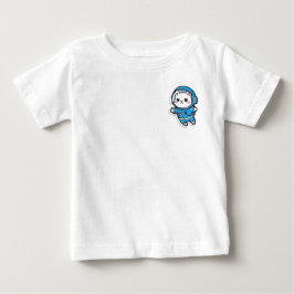 T-shirt Schattige Astronaut Kat Kawaii Voor Baby
