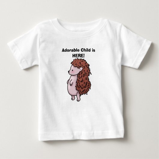 T-Shirt Schattige Kind Hedgehog Design (Voorkant)