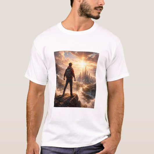 T-shirt Sci-Fi Mannelijk Personage (Voorkant)