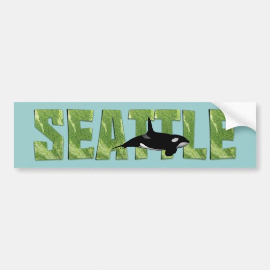 T-SHIRT Seattle Bumpersticker (Voorkant)