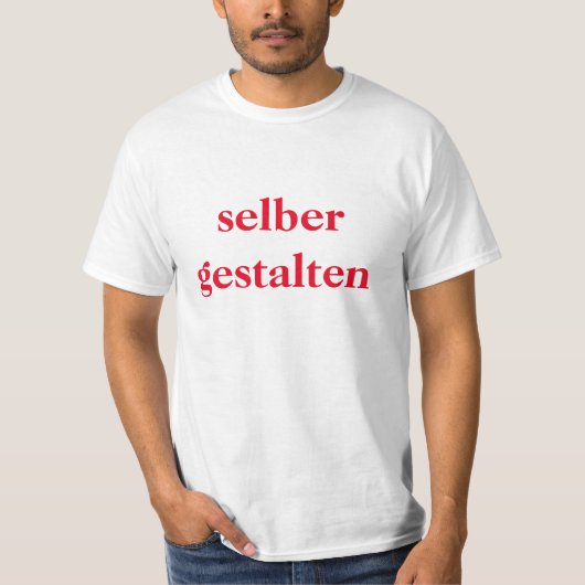 T-Shirt selber gestalten (Voorkant)
