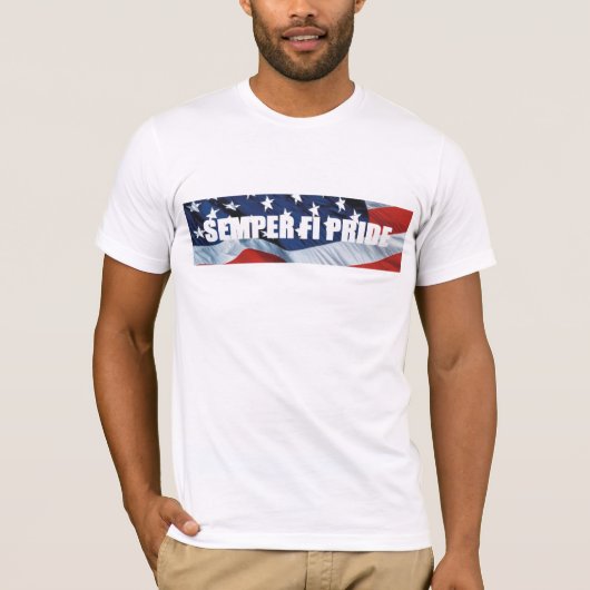 T-SHIRT Semper Fi Pride (Voorkant)