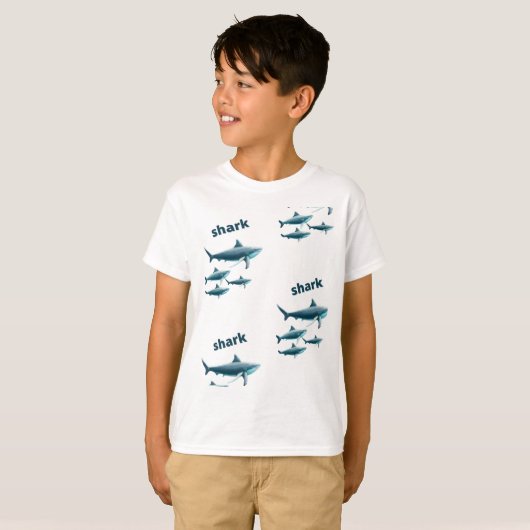 T-shirt Shark  (Voorkant volledig)