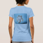 T-Shirt (ShellFlowerOnBlue) RFPMDesign ©️ 2012 (Achterkant)