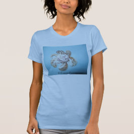T-Shirt (ShellFlowerOnBlue) RFPMDesign ©️ 2012