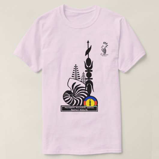 T-shirt-shirt/broederschap. Solidariteit. Justitie T-shirt (Design voorkant)