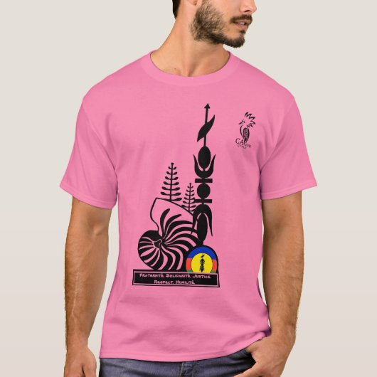 T-shirt-shirt/broederschap. Solidariteit. Justitie T-shirt (Voorkant)