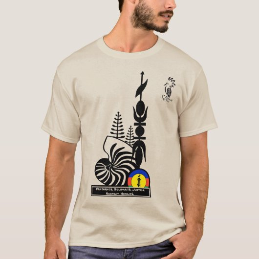 T-shirt-shirt/broederschap. Solidariteit. Justitie T-shirt (Voorkant)