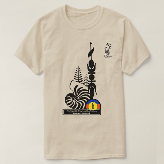 T-shirt-shirt/broederschap. Solidariteit. Justitie T-shirt (Design voorkant)