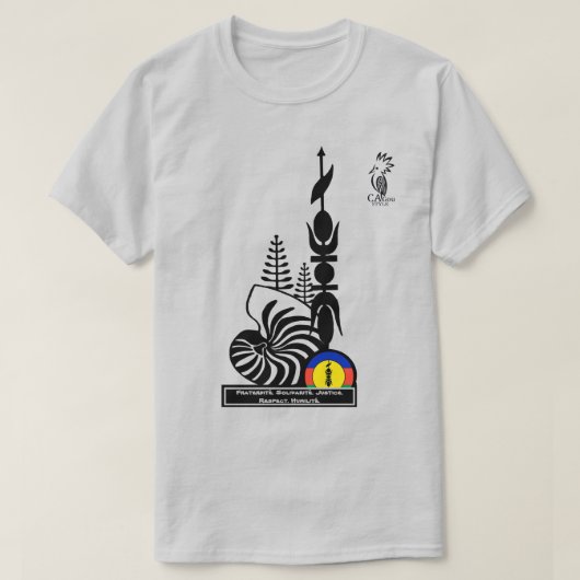 T-shirt-shirt/broederschap. Solidariteit. Justitie T-shirt (Design voorkant)