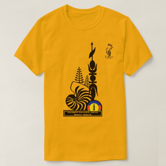 T-shirt-shirt/broederschap. Solidariteit. Justitie T-shirt (Design voorkant)