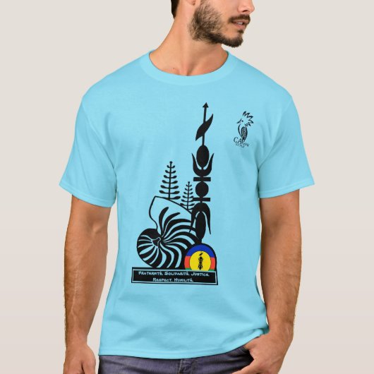 T-shirt-shirt/broederschap. Solidariteit. Justitie T-shirt (Voorkant)