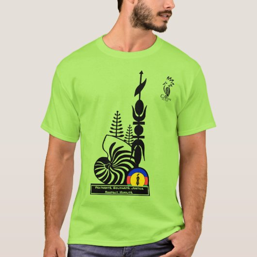 T-shirt-shirt/broederschap. Solidariteit. Justitie T-shirt (Voorkant)