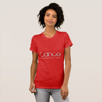 T-shirt-shirt kanker in ruby Red