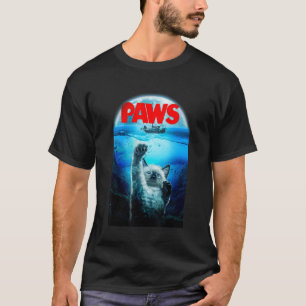 T-shirt, Siamese kat als monster uit diepe terreur T-shirt