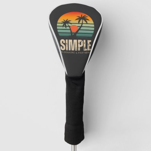 T-shirt Simple Sunset - Tropical vibes design Golfheadcover (Voorkant)