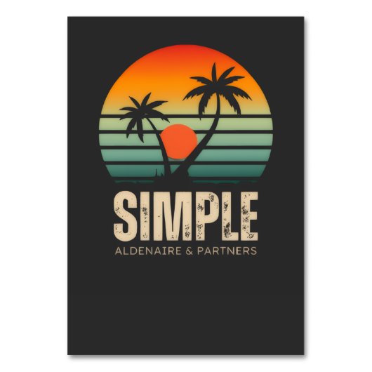 T-shirt Simple Sunset - Tropical vibes design Kaart (Voorkant)