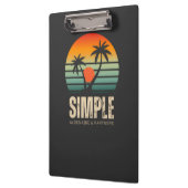 T-shirt Simple Sunset - Tropical vibes design Klembord (Links)